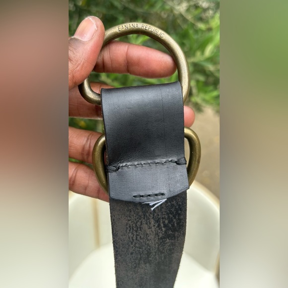 VTG Banana Republic 💯 leather Belt, Sz S - Picture 7 of 7
